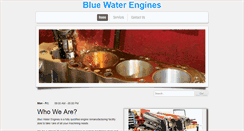 Desktop Screenshot of bluewaterengines.com