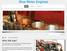 Tablet Screenshot of bluewaterengines.com